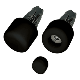 Bumpy End Plugs: The Bicycle Handlebar Bumpers (Black)