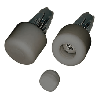 Bumpy End Plugs: The Bicycle Handlebar Bumpers (Gray)