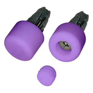 Bumpy End Plugs: The Bicycle Handlebar Bumpers (Lavender)
