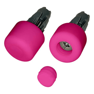 Bumpy End Plugs: The Bicycle Handlebar Bumpers (Pink)